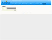 Tablet Screenshot of admin.amino.dk